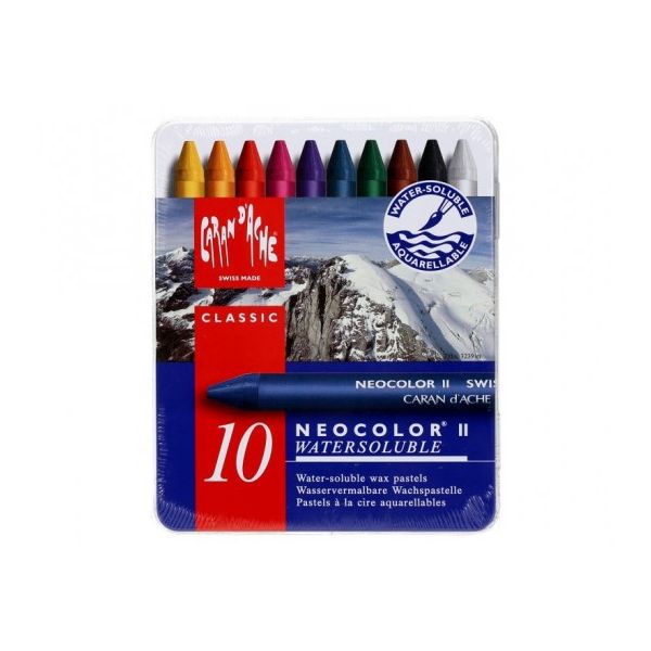 Caran d'Ache Lápis de Cera Neocolor II 10 Cores