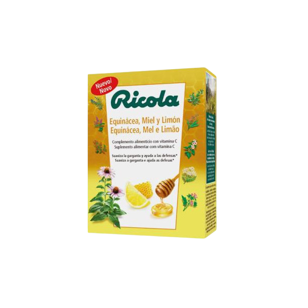 Ricola Equinacea mel e limão vitamina c x14