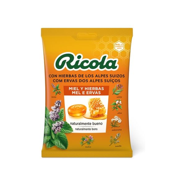 Ricola Rebuçados Mel e Ervas sem Açúcar 70g