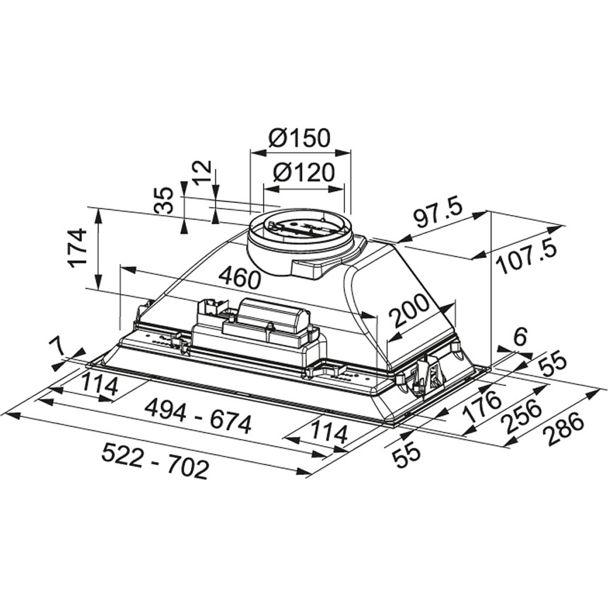 Exaustor Franke FBI 705 XS