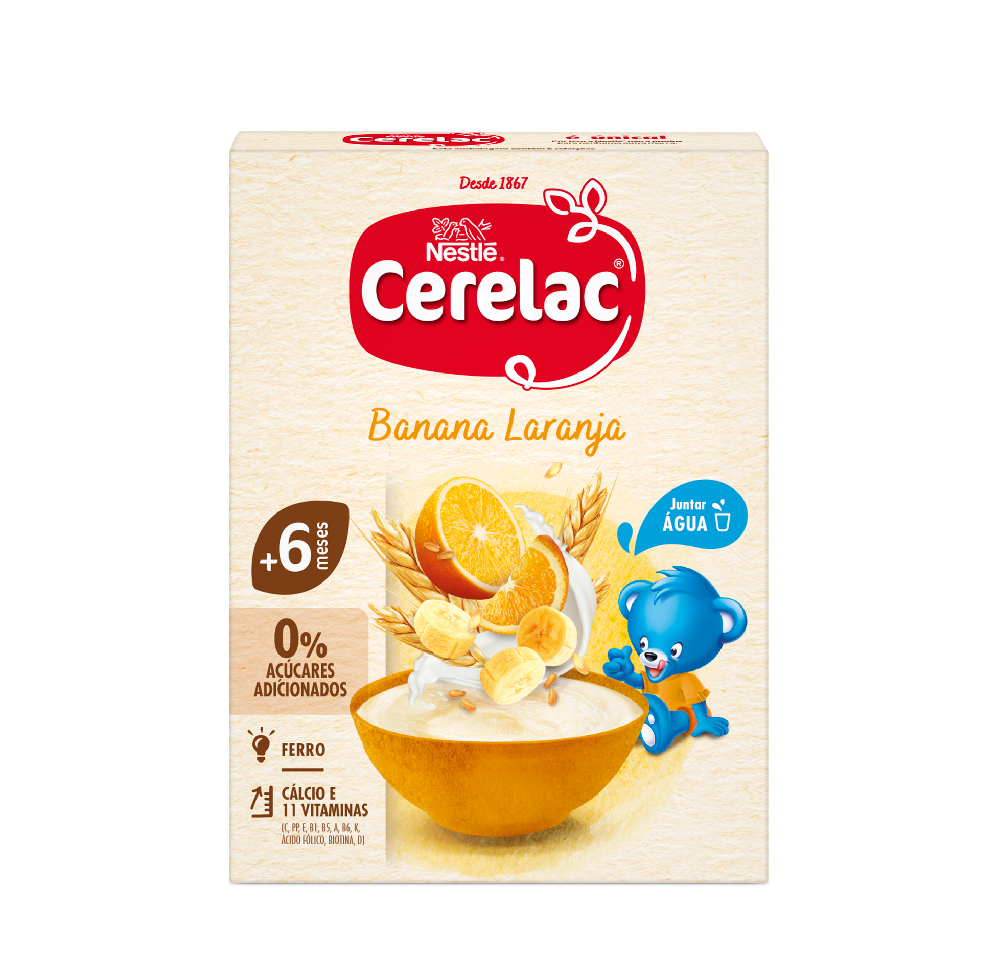 Cerelac Láctea Banana e Laranja +6 meses 250g