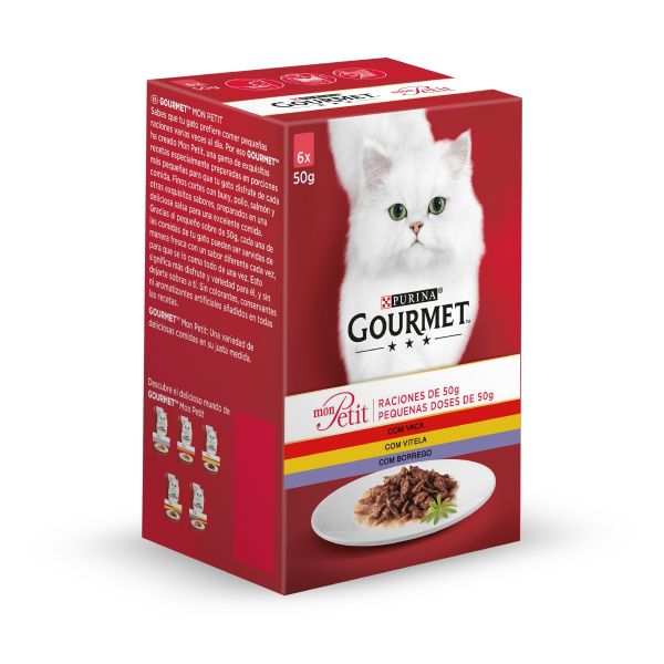Ração Húmida Purina Gourmet Mon Petit Carne 6x 50g