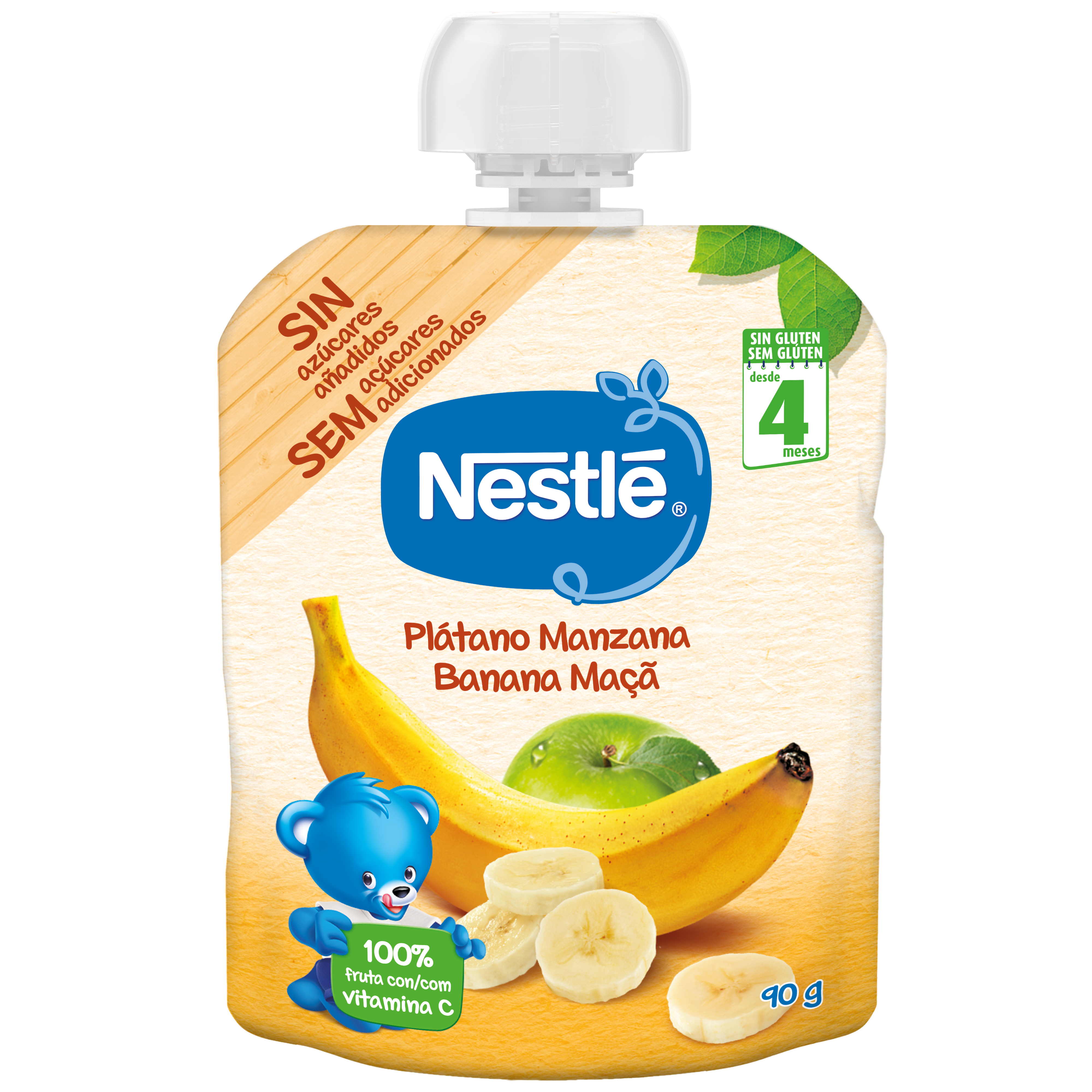 Nestlé Pacotinho Banana Maçã (+4m) 90g