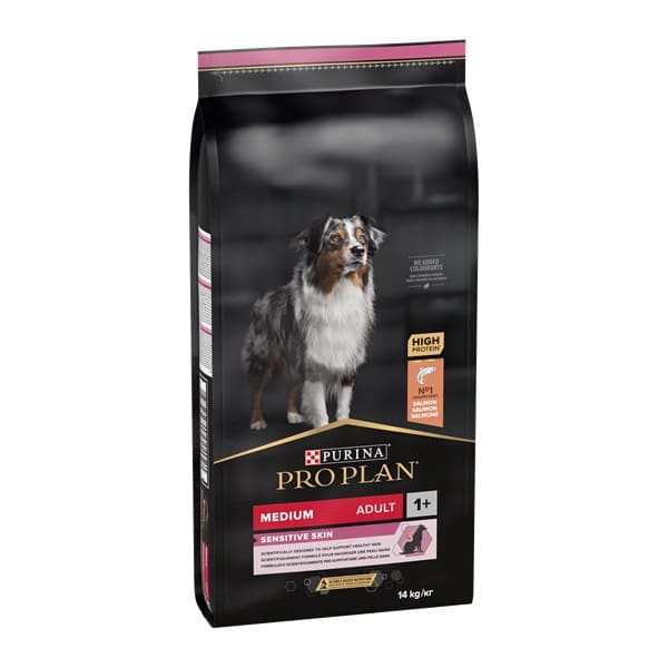 Pro Plan Medium Sensitive Skin Salmão Ração para Cão - Campet
