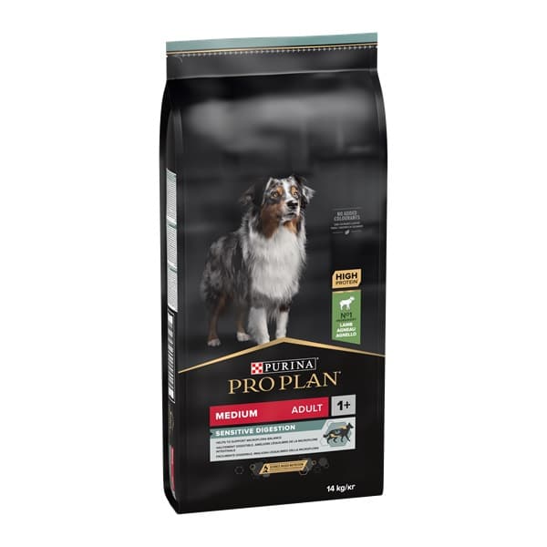 Pro Plan Dog Medium Adult Sensitive Digestion Lamb – 14 kg