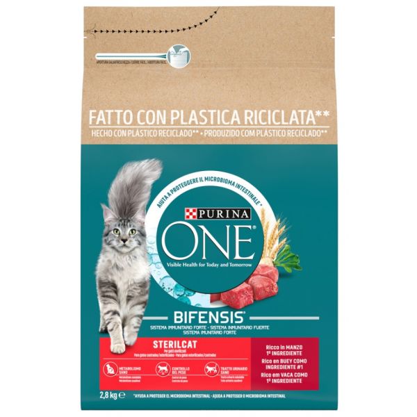 Purina One Bifensis Sterilcat Beef & Wheat 3Kg