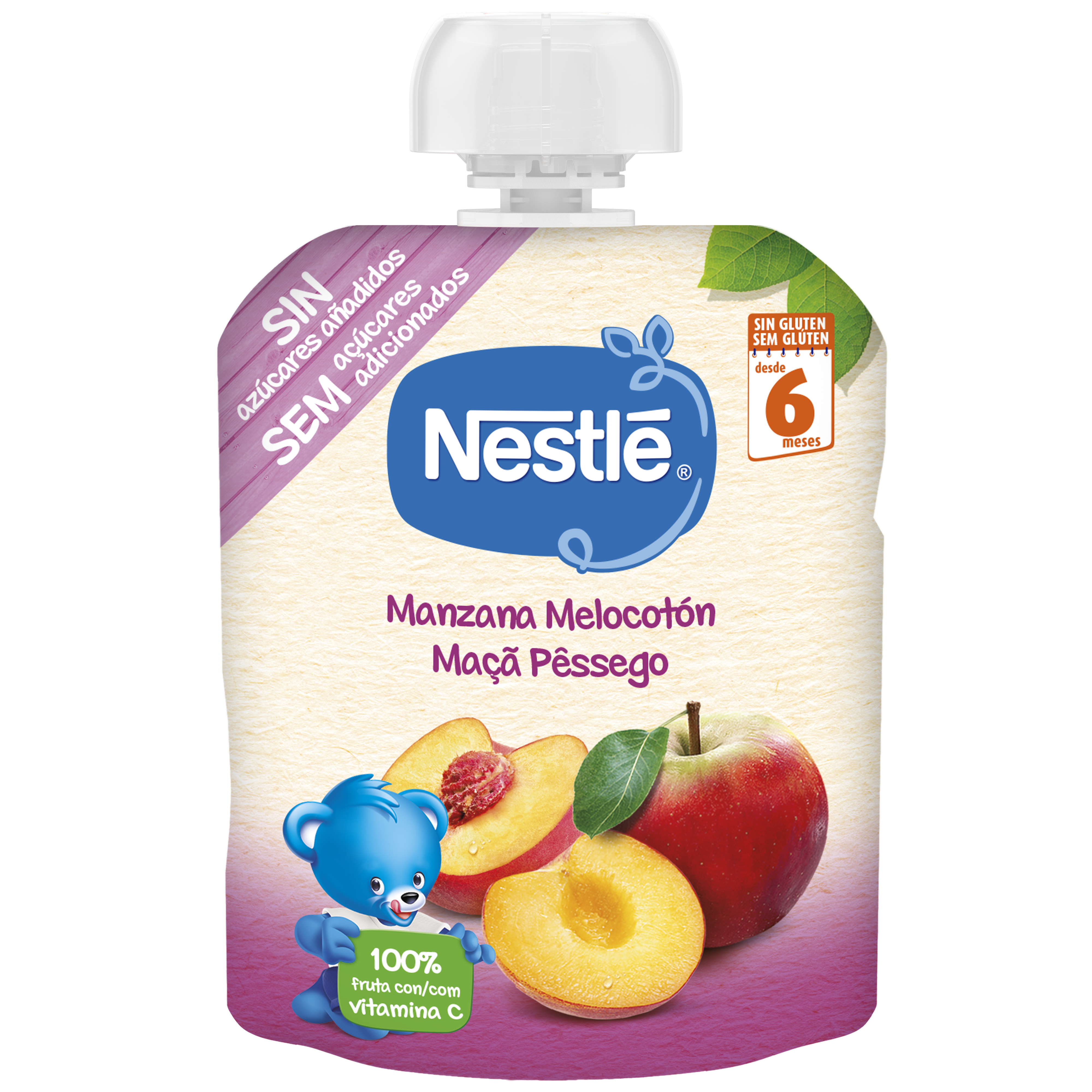 Nestlé Pacotinho Maçã Pêssego (+6m) 90g