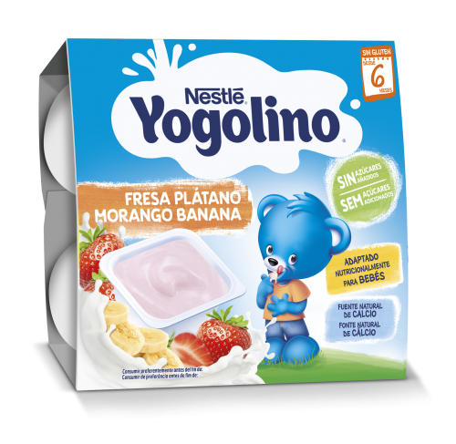 Nestlé Yogolino Morango Banana (+6m) 4x100g