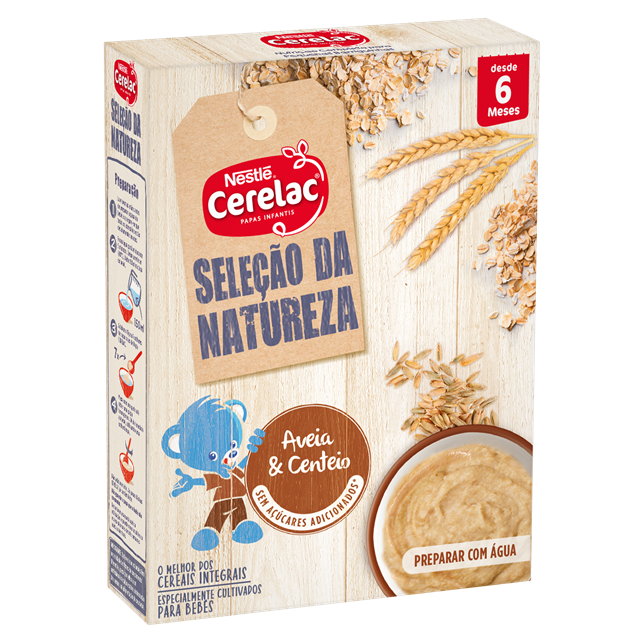Cerelac Láctea Seleção Natureza Aveia Centeio +6 meses 240g