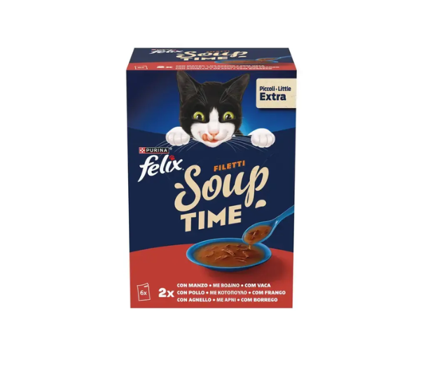Felix Soup Filetti Seleção do Campo 6x48g Sopa para Gato - Campet