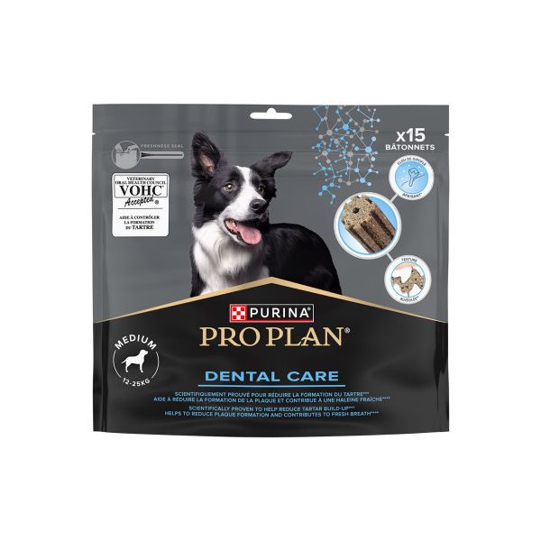 Purina Pro Plan Dental Care Snack Cuidado Dentário Cães Medium 345g