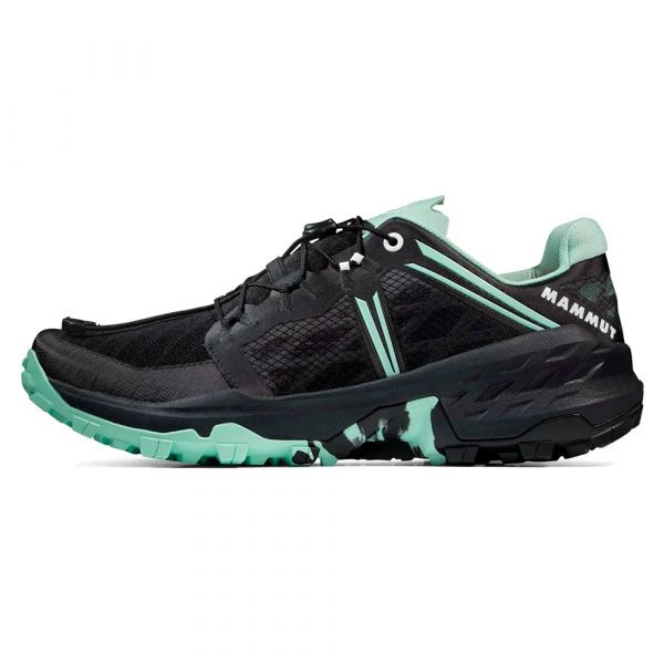 Mammut Sapatilhas de Trail Running Sertig Tr Low Black / Neo Mint 41 1/3