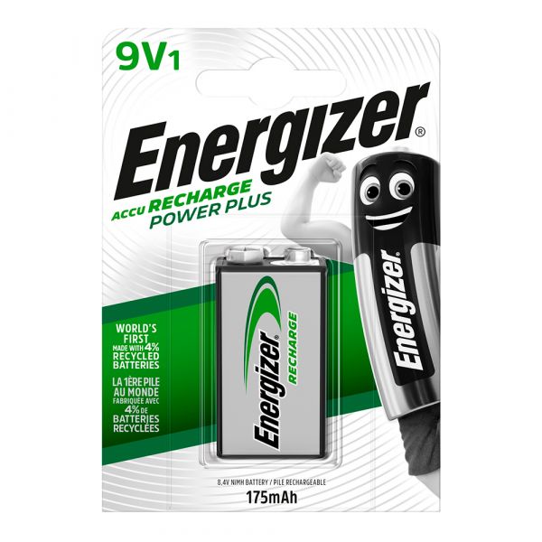 Energizer Pilha Recarregável Power Plus 9V 6LR61