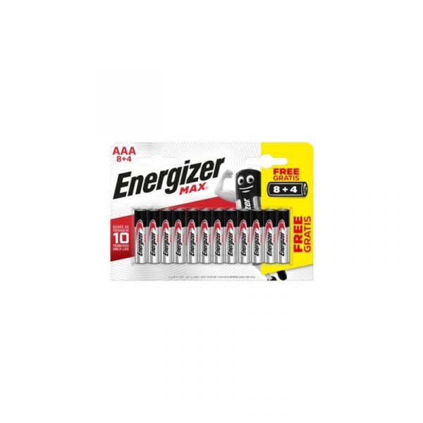 Energizer Pilhas AAA MAX 12 Un.