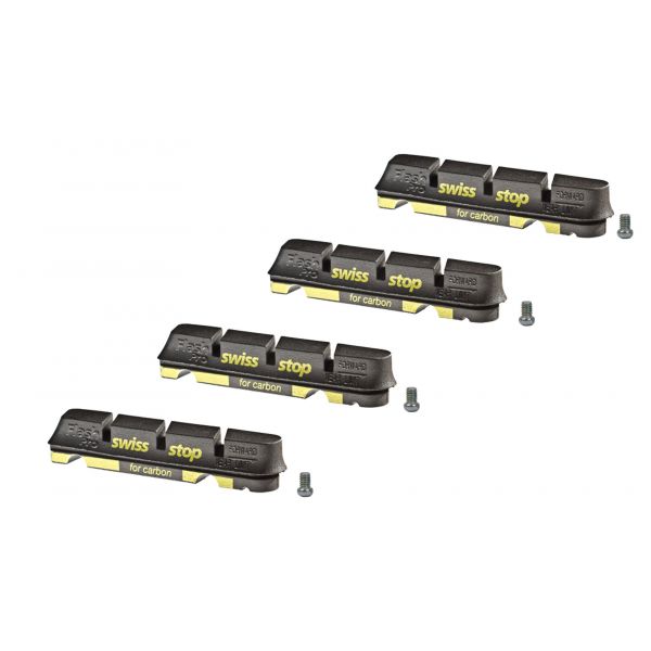 Swissstop Cartuchos Calços Flash Pro (2 Pares) - Black Prince - para Jantes de Carbono - 32138005