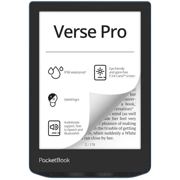 PocketBook Verse Pro Livro Eletrónico 6" 16GB Cerúleo