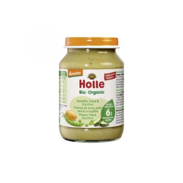 Holle Bio Puré Batata Ervilha Curgete +6M 190g