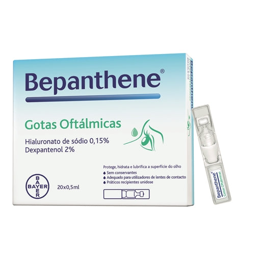 Bepanthene Gotas para Olhos Secos 20 Monodoses
