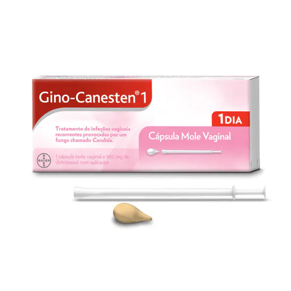 Gino-Canesten 500 mg – 1 Cápsula Mole Vaginal