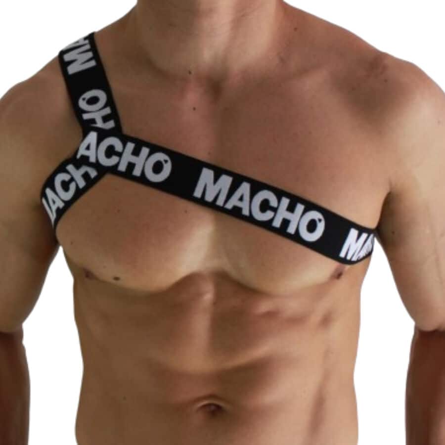 Macho – Arnês Romano Branco L/Xl