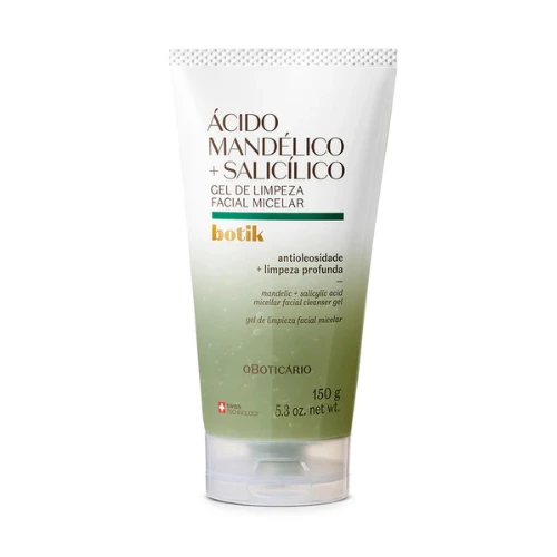 Gel de Limpeza Facial Micelar Ácido Mandélico + Salicílico Botik, 150g