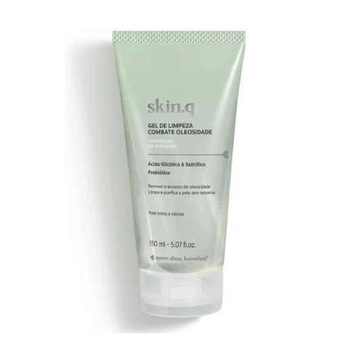 Quem Disse Berenice Skin.Q Gel Limpeza Combate a Oleosidade 150ml