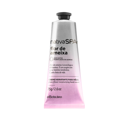 Creme de Mãos Nativa Spa Flor de Ameixa, 75g
