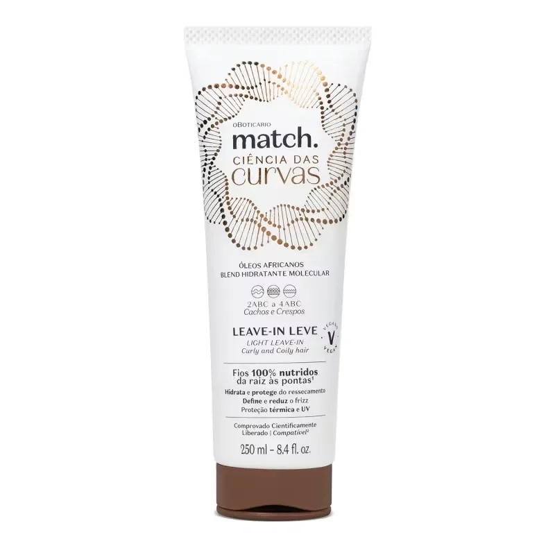 Match Ciência das Curvas Leave-In 250ml O Boticário