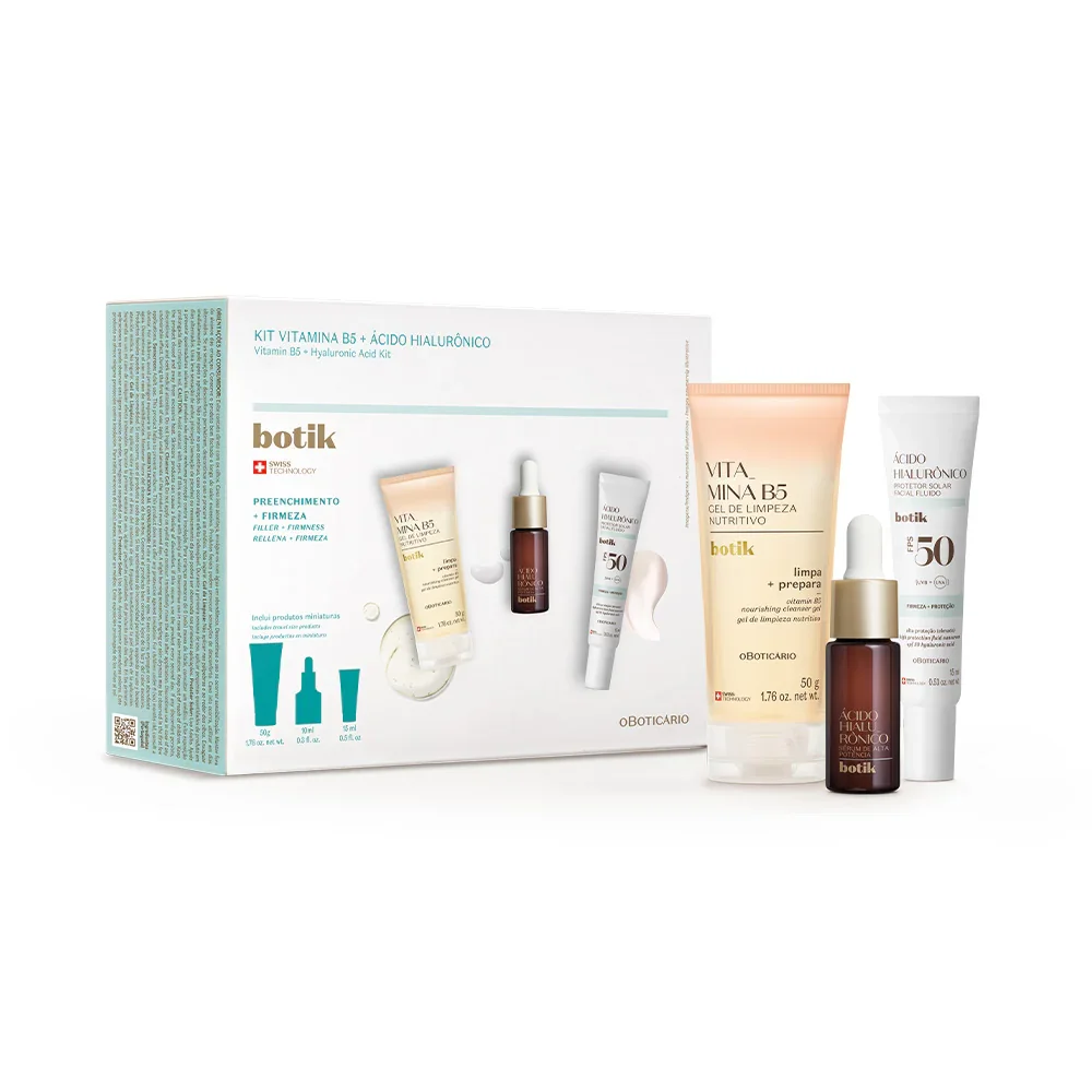Coffret o Boticário Botik Linha Facial ( 3 Produtos) Mini