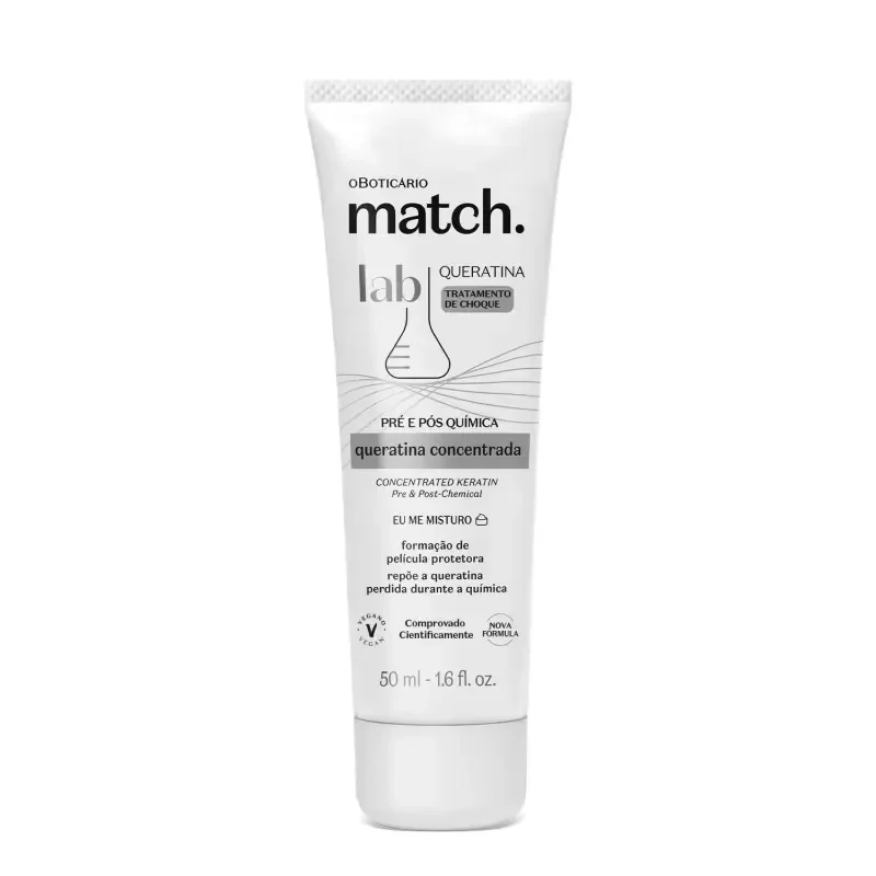 Queratina Concentrada Match Lab 50ml O Boticário
