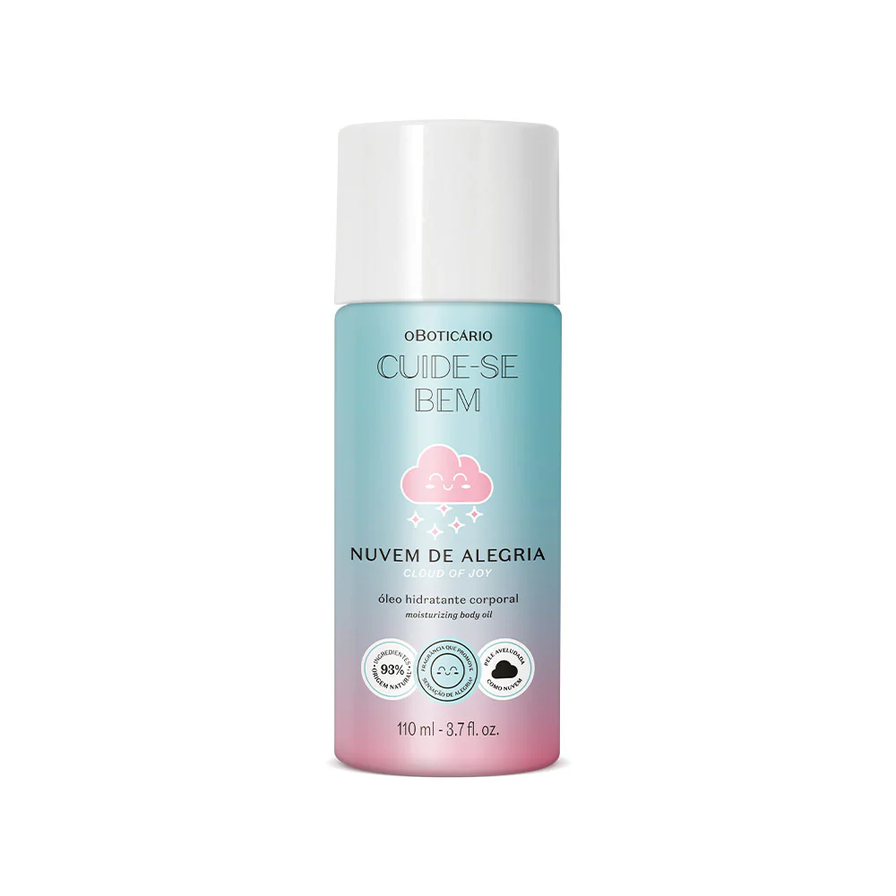 Cuide-se Bem Nuvem de Alegria Óleo Hidratante Corporal O Boticário 110ml