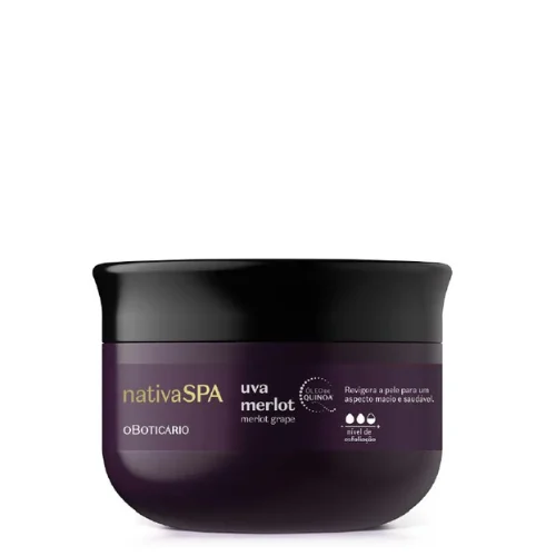 O Boticario Açúcar Esfoliante Nativa Spa Uva Merlot 200g