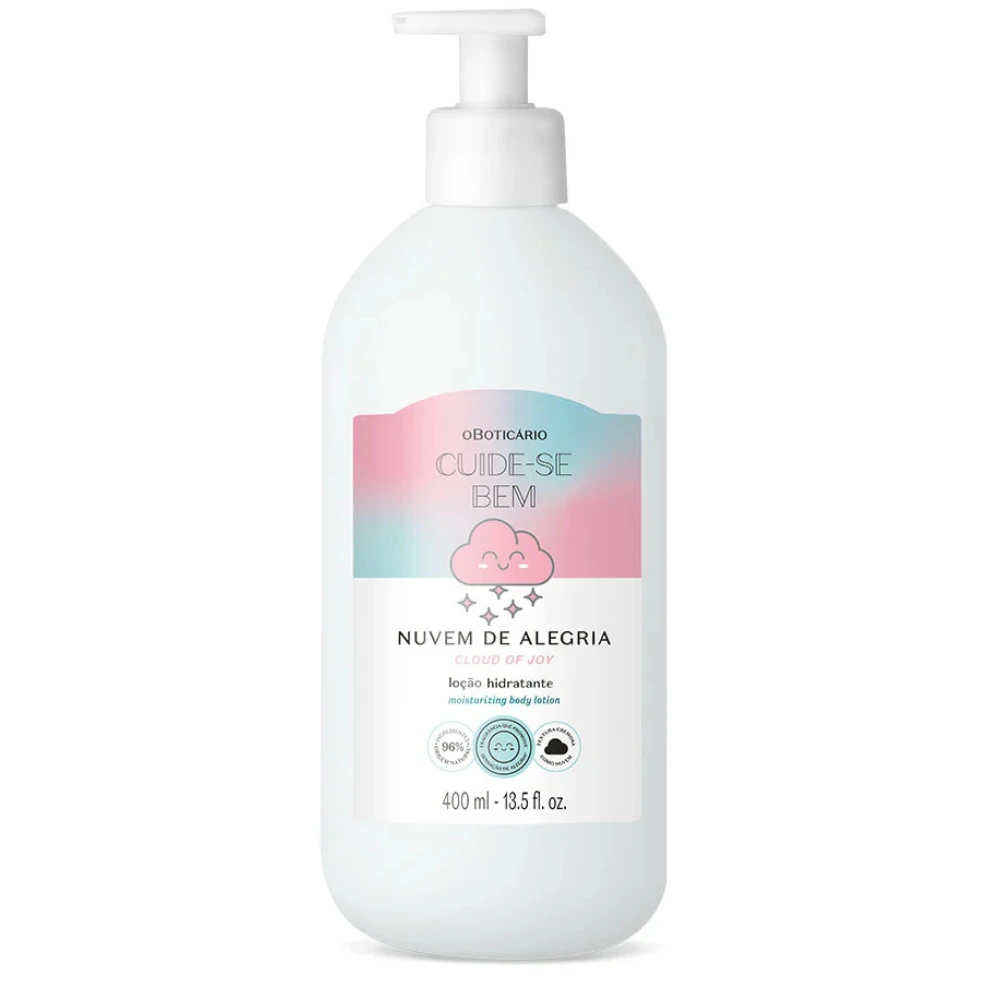 Cuide-se Bem Nuvem de Alegria Loção Hidratante Corporal O Boticário 400ml