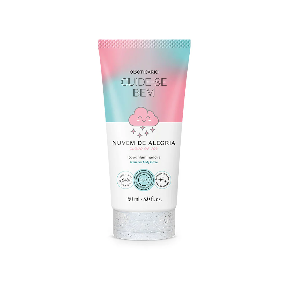 Cuide-se Bem Nuvem de Alegria Loção Hidratante Iluminadora O Boticário 150ml
