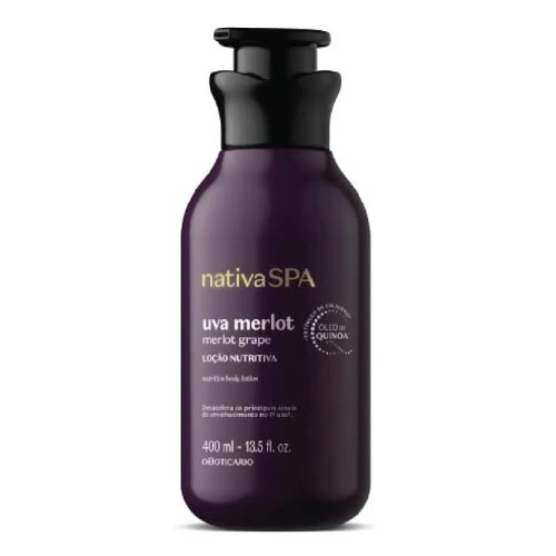 O Boticario Hidratante Corporal Nativa Spa Uva Merlot 400ml