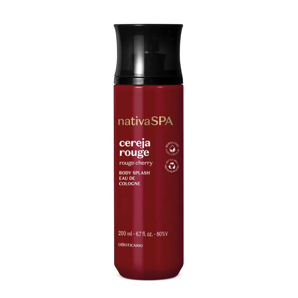 O Boticário Body Splash Nativa Spa Cereja Rouge 200ml