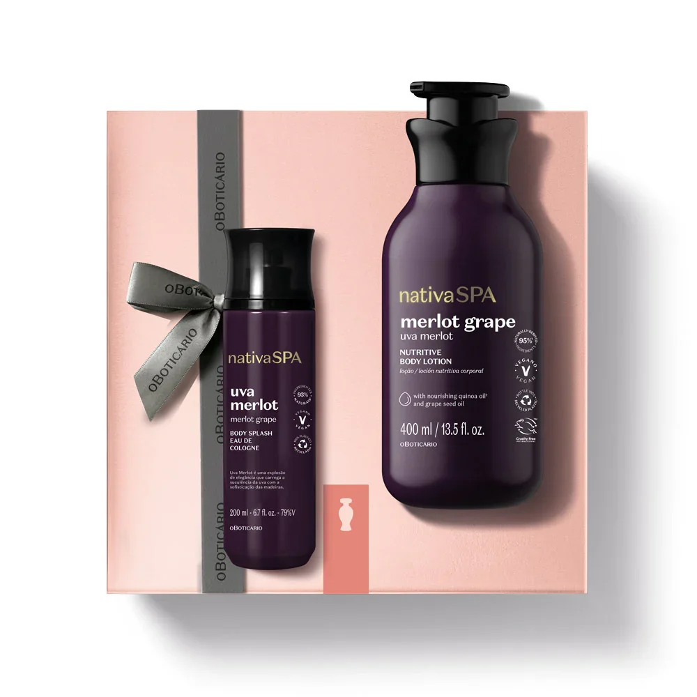 Kit Nativa Spa Uva Merlot O Boticário