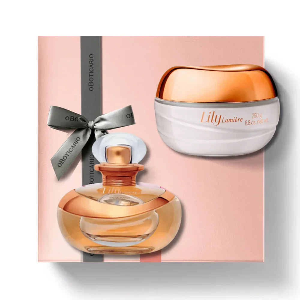 O Boticário Coffret Lily Lumiere Eau de Parfum+ Lily Lumiere Creme (2 produtos)