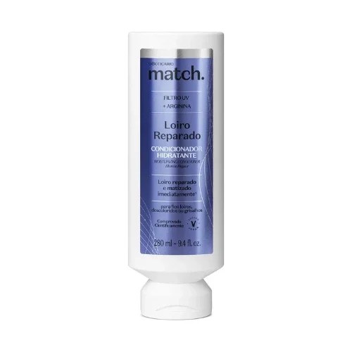 Condicionador Hidratante Match Loiro Reparado, 280ml - Mabeauty