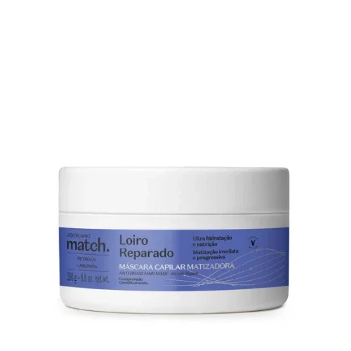 Máscara Matizadora Match Loiro Reparado, 300ml - Mabeauty