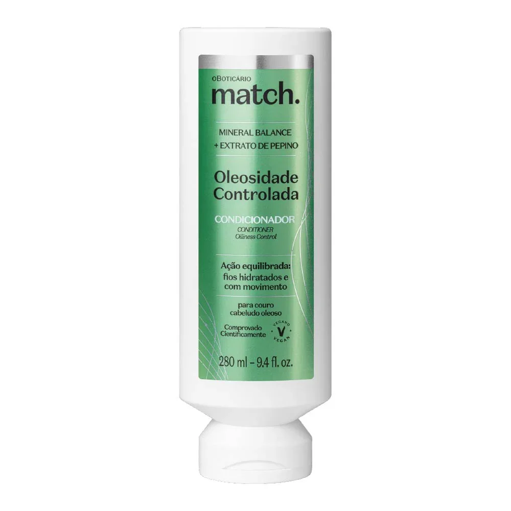 Condicionador Match Oleosidade Controlada 280ml O Boticário