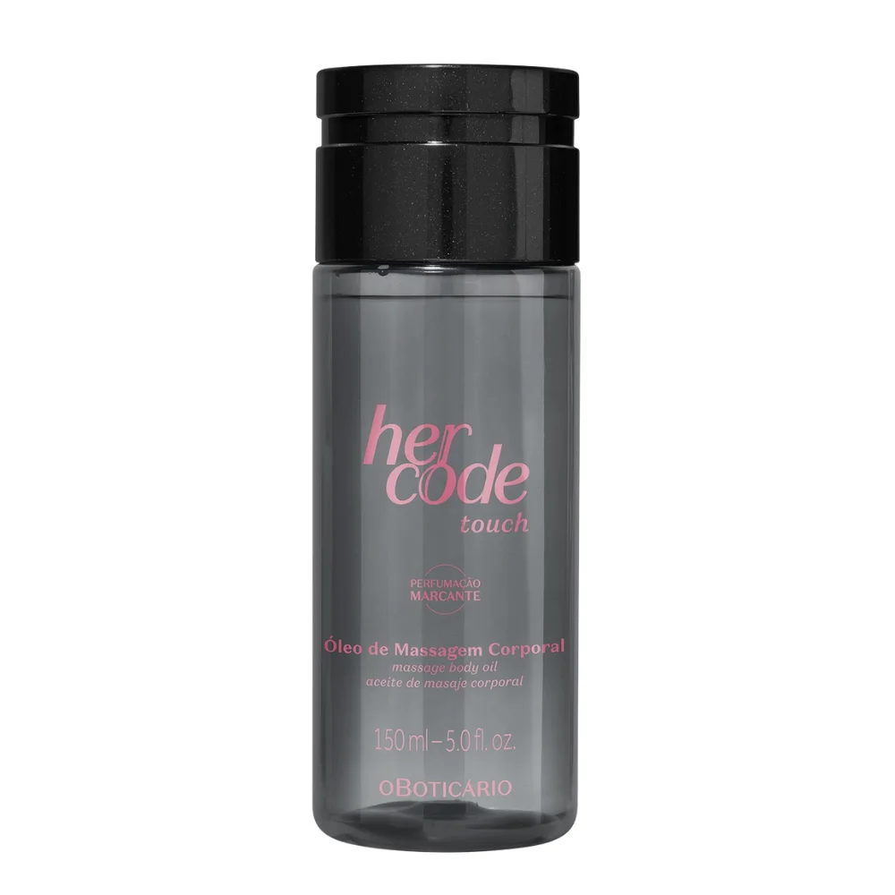 Óleo de Massagem Corporal Her Code Touch O Boticário 150ml