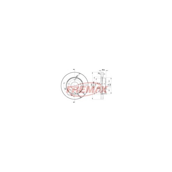 Fremax Jogo Discos Travao 1 Caixa BD-3258