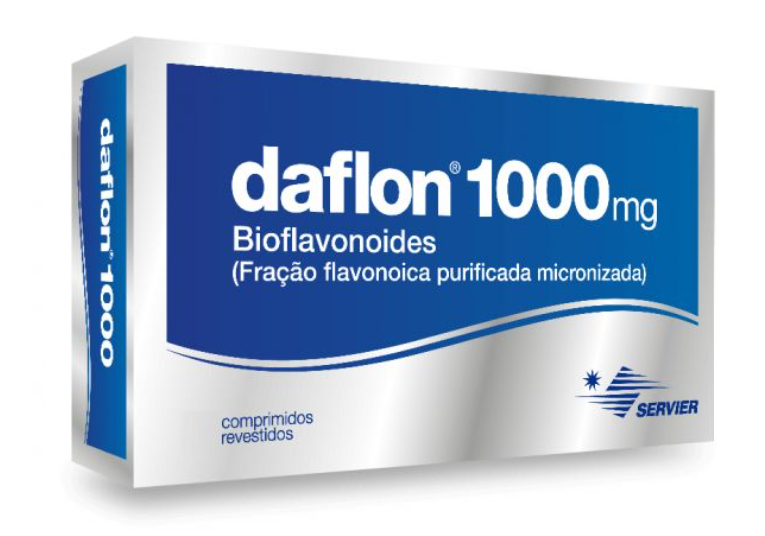 Daflon 1000 60 Comprimidos – Pernas Pesadas e Hemorróidas