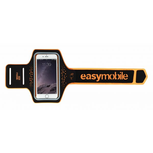 Easymobile Bracadeira em Lycra para Smartphone Até 5,5" Laranja - 850699