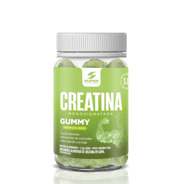 SuperNutrition Gummy Creatina Uva Verde 60 Gomas