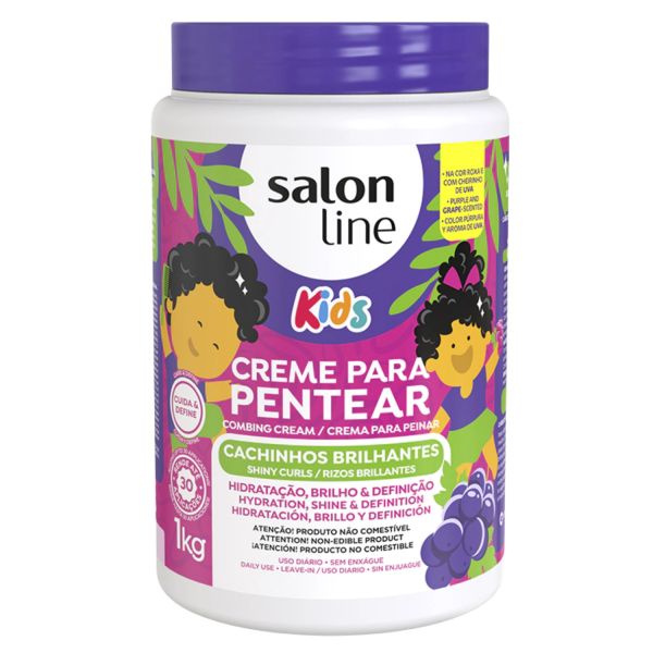 Salon Line Sl Cr Pentear Kids Cachinhos Brilhantes 1KG