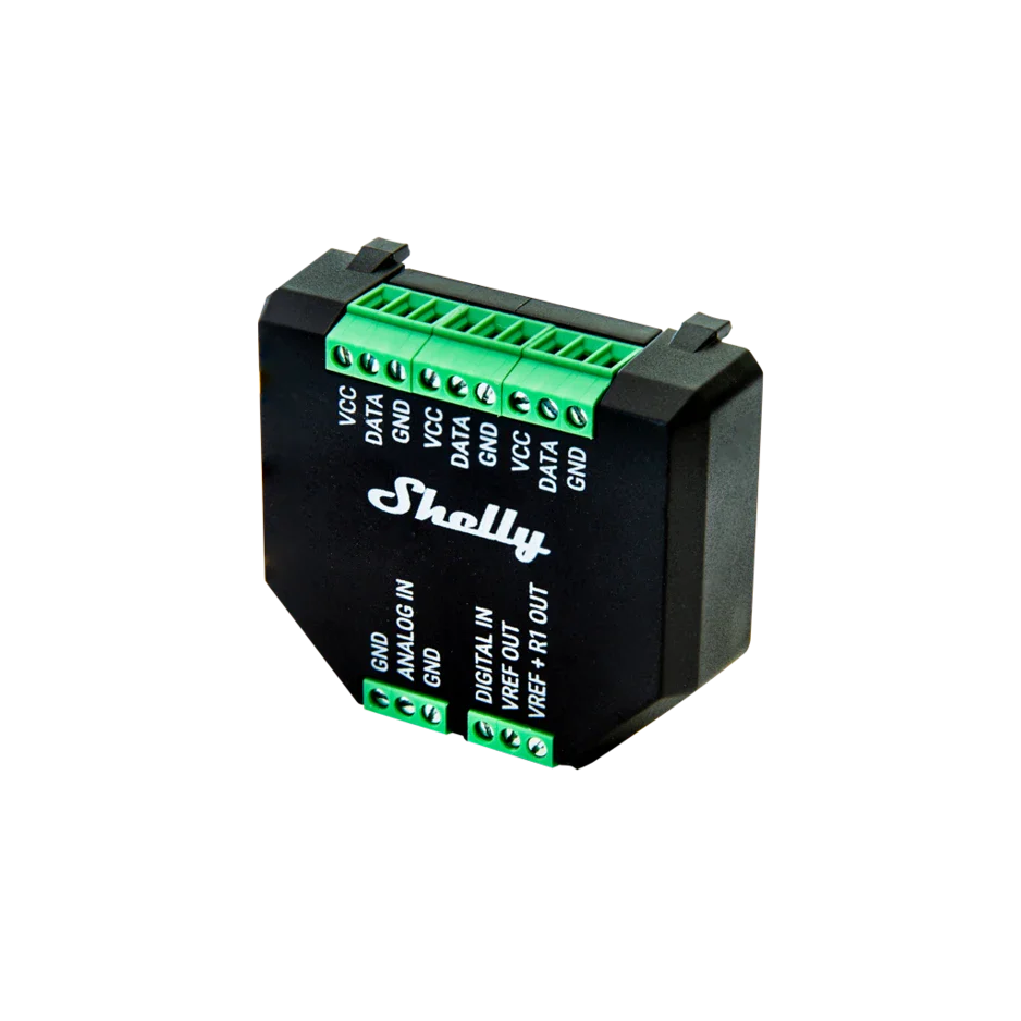 Shelly Addon Plus - Addon Plus Module for State and Temperature Sensors
