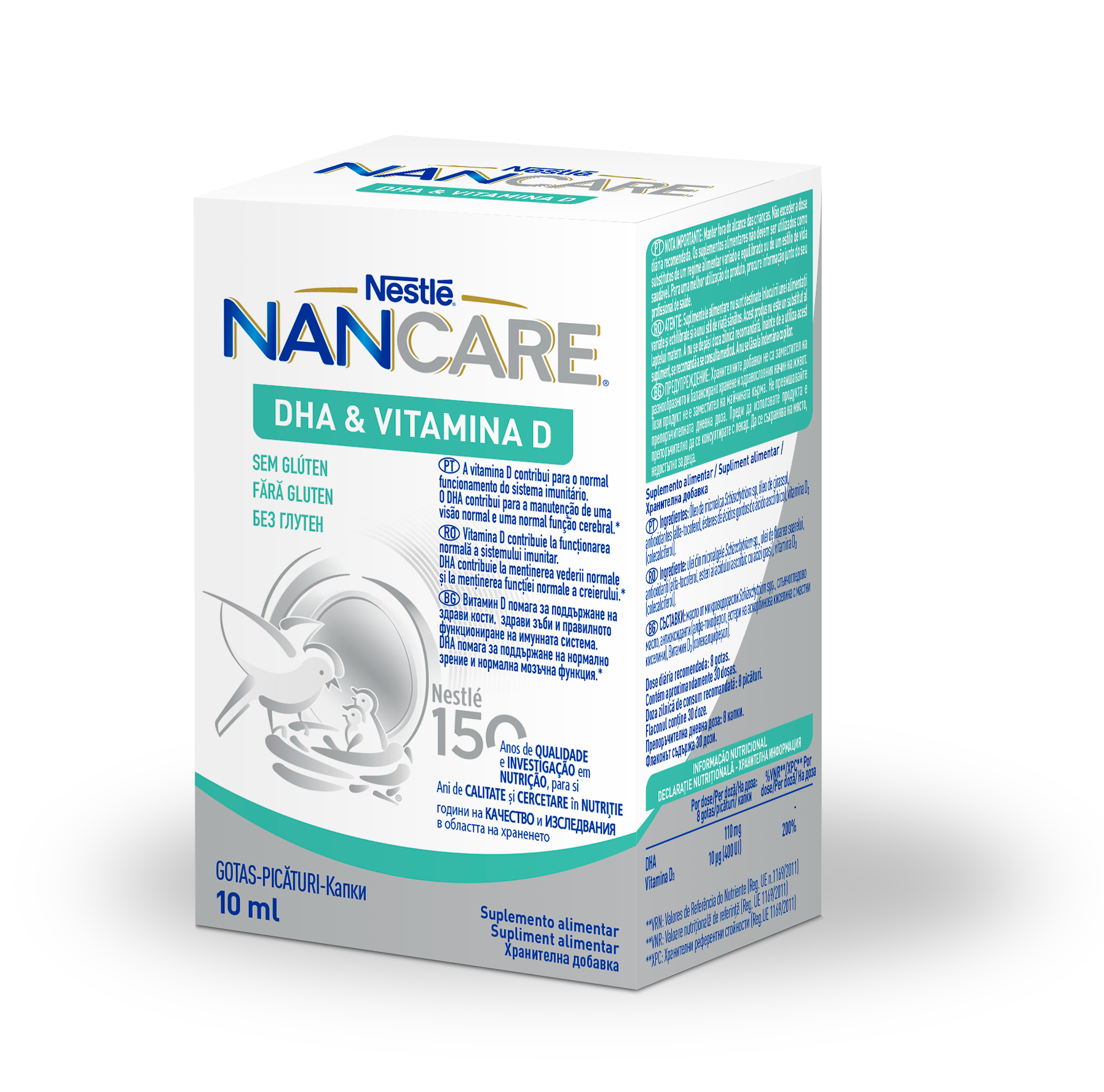 Nestlé Nancare DHA + Vitamina D 10 mL