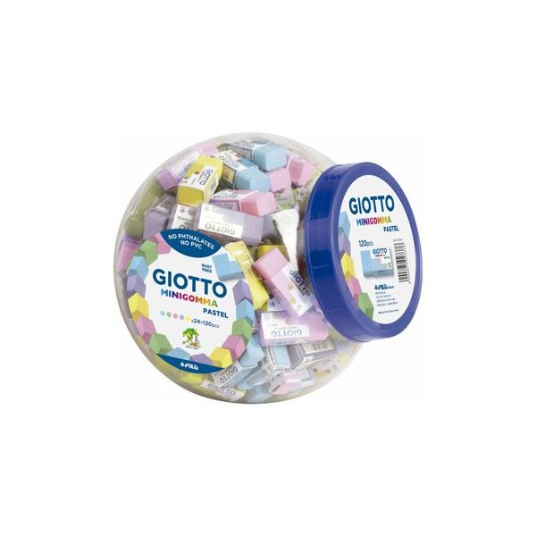 Giotto Borracha Happy Gomma Pastel Bomboneira 120un